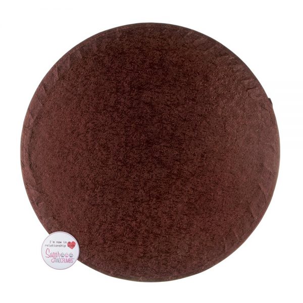 Cake Drum ROUND Brown 10 Inch