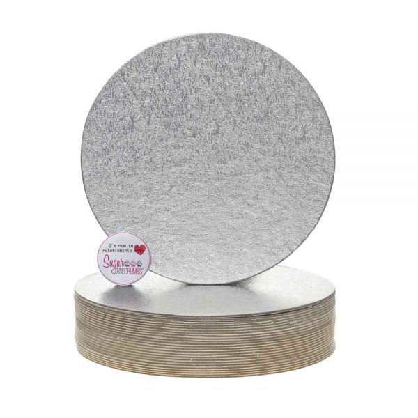 Cake Card Cut Edge ROUND 07 Inch Pack of 25