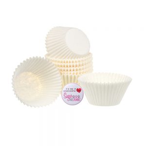 Cupcake Cases LARGE WHITE Pack of 100