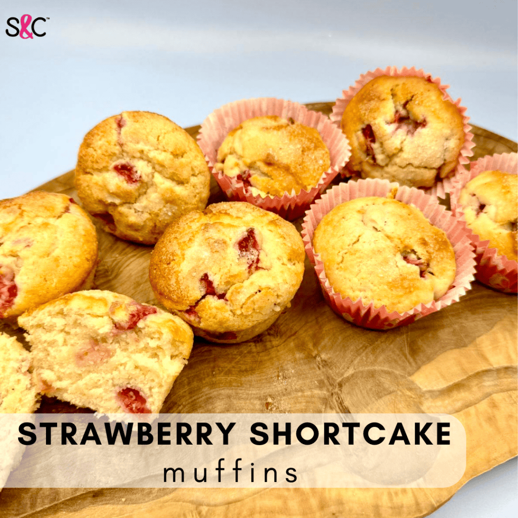 strawberry shortcake muffins image