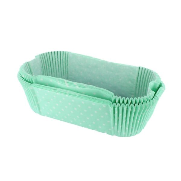 40 x 2lb Loaf Liners - Green Spot - Bigger Size 2lb